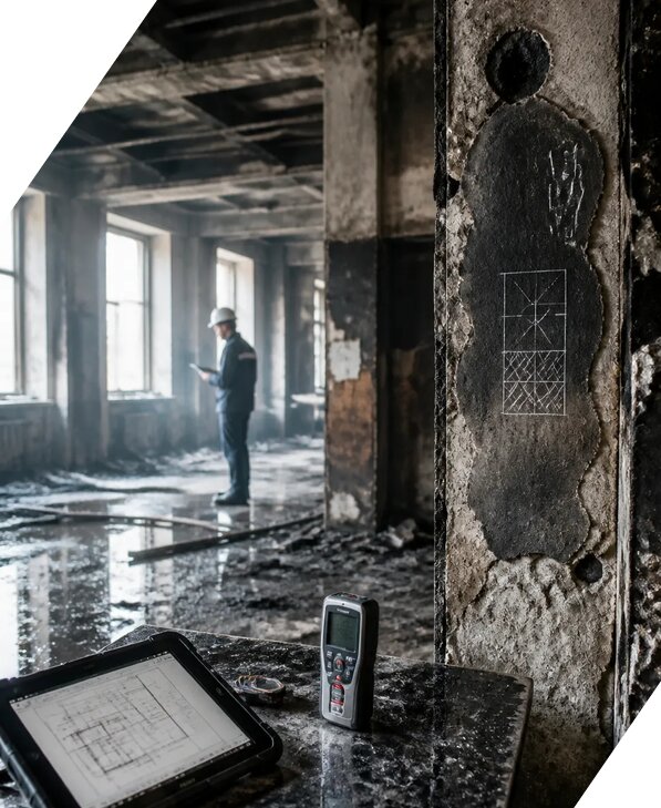 Обследование зданий после пожара в Красногорске от 15242 р. | ЭкспертизаРоссия