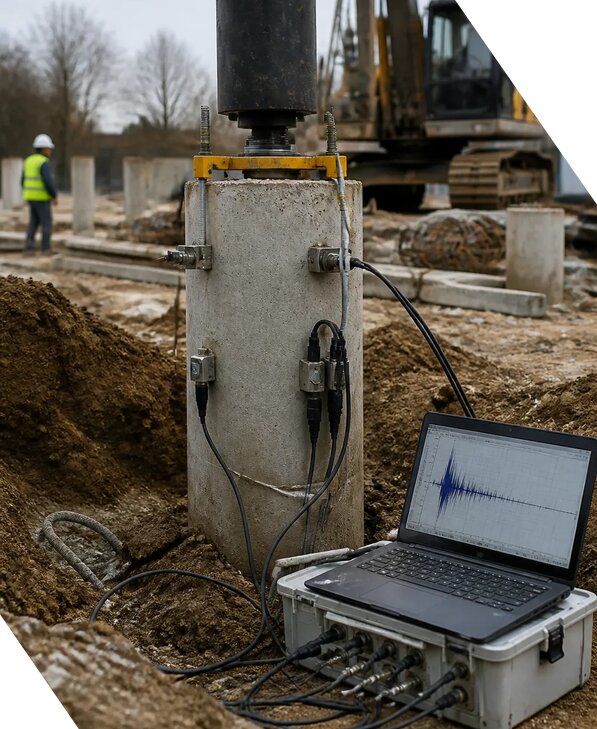 Динамические испытания свай при строительстве зданий в Красногорске