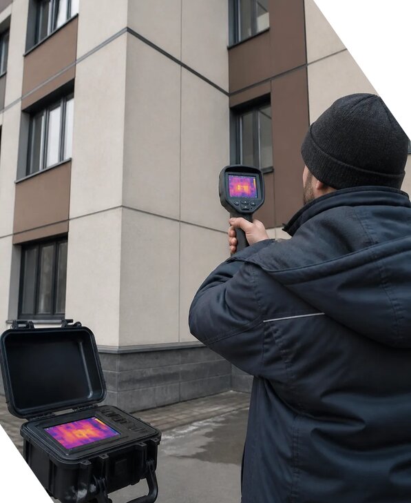 Тепловизионное обследование зданий и сооружений в Красногорске